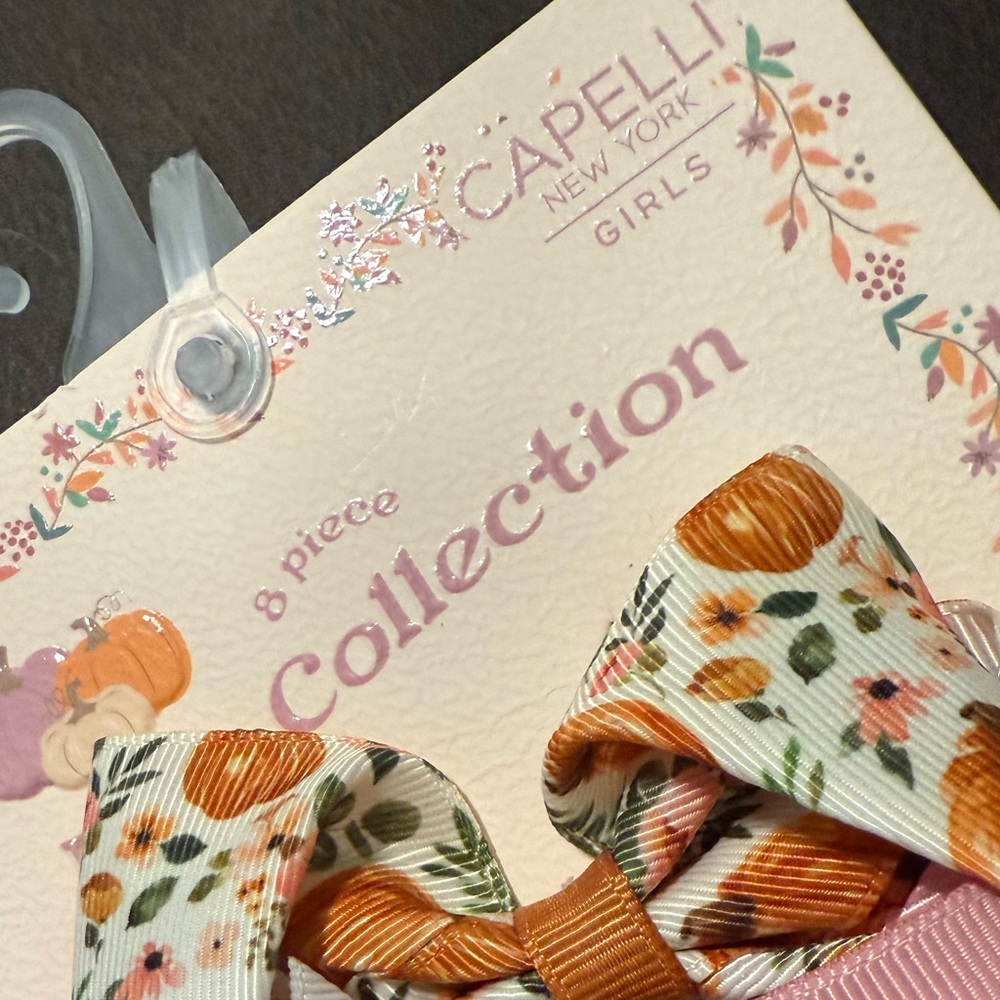 Capelli of New York Fall Hair Bow (Set of 8) w/ Metal Clips🌼🌷🎃